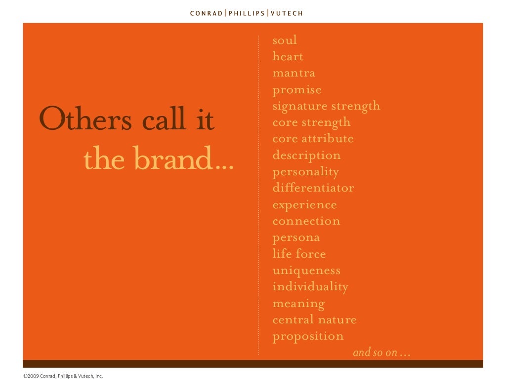 The 9 Criteria for Brand Essence (TM)