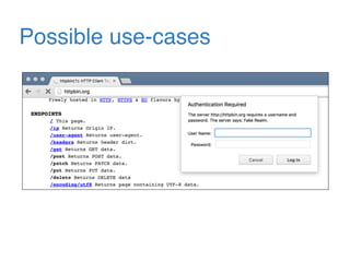 Possible use-cases
 