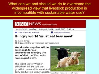 Nile Basin livestock-water productivity: A project of the Challenge Program on Water and Food, implemented by ILRI