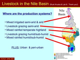 Nile Basin livestock-water productivity: A project of the Challenge Program on Water and Food, implemented by ILRI