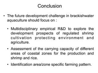 Aquaculture production systems in intertidal areas of Bangladesh: A review
