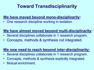 Integrating the unusual (livestock and ???)