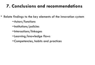 Some Reflections on Agricultural Innovation Systems Methodological Framework
