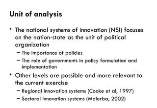Some Reflections on Agricultural Innovation Systems Methodological Framework
