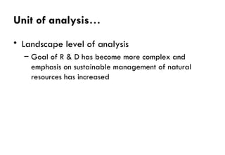 Some Reflections on Agricultural Innovation Systems Methodological Framework