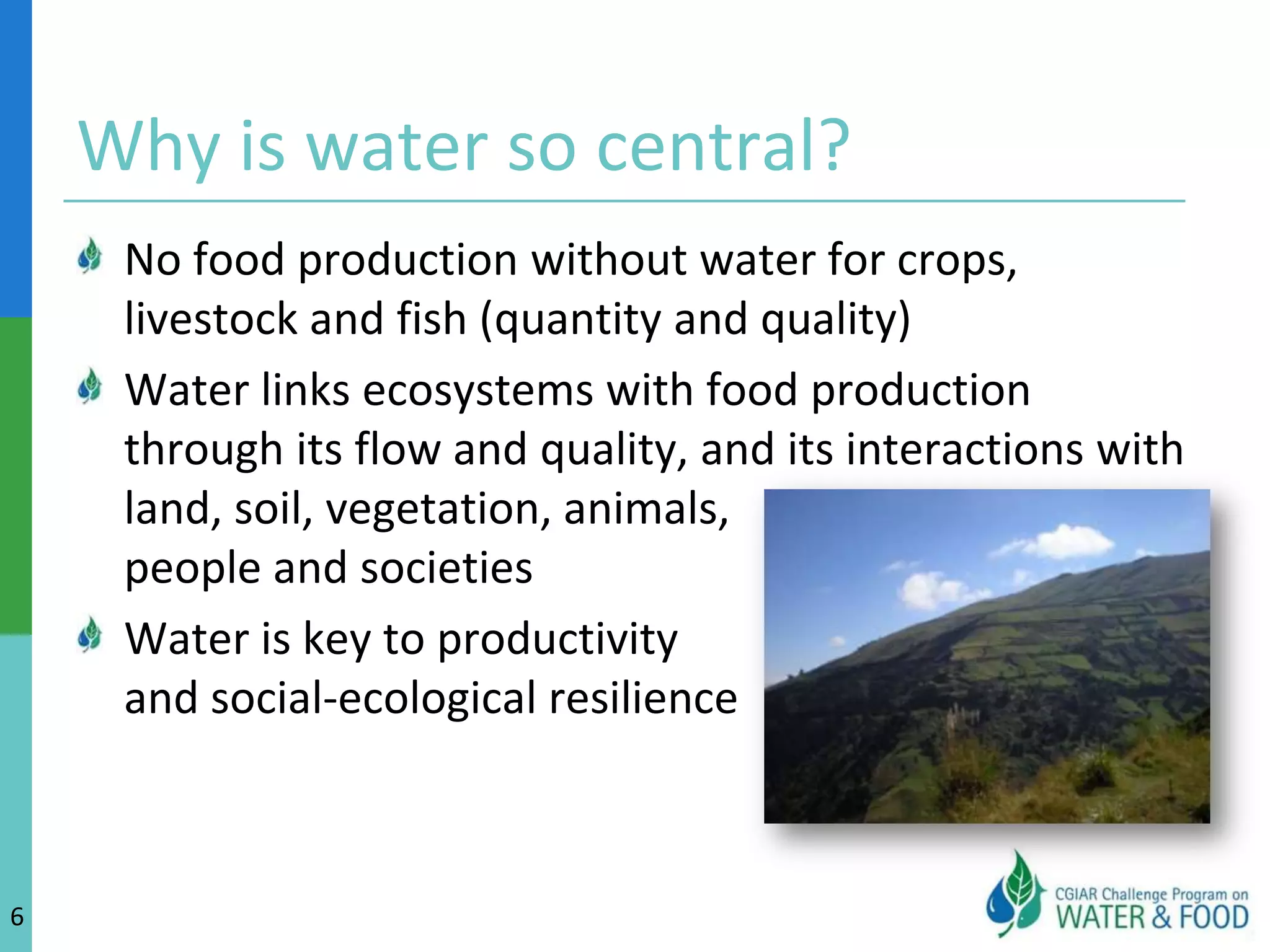 What exactly is resilience?The capacity of a system to absorb disturbance and reorganize while undergoing change, while retaining  essentially the same function, structure, identity, and feedbacks (Walker et al. 2004)Example4