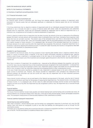 Computer Warehouse group annual report 2012