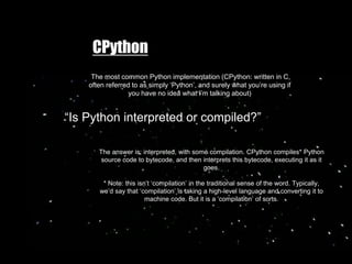 C pythontalk | PPT
