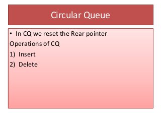 Circular queue | PPTX