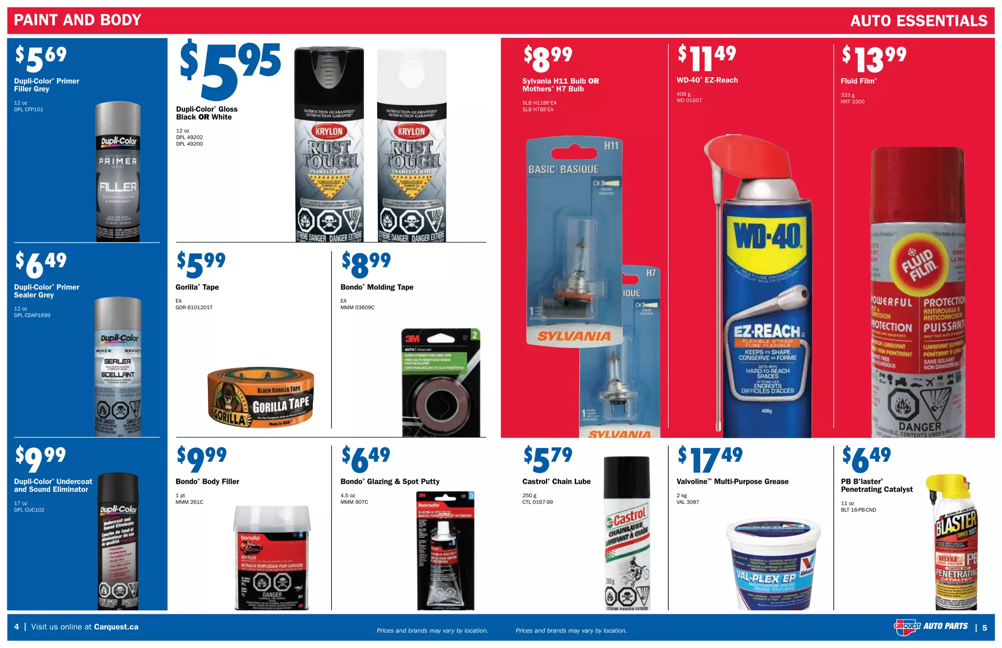 Auto Parts Fyler CarQuest PetesPaint.ca