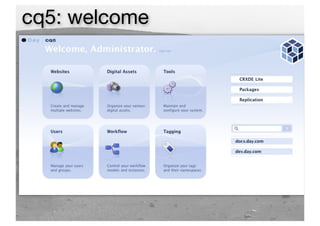 cq5: welcome
 