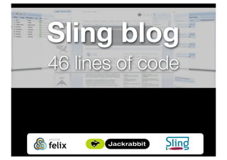 Sling blog
46 lines of code
 