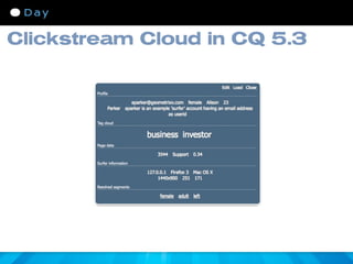 Clickstream Cloud in CQ 5.3
 