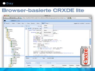 Browser-basierte CRXDE lite




                          CRXDE
 