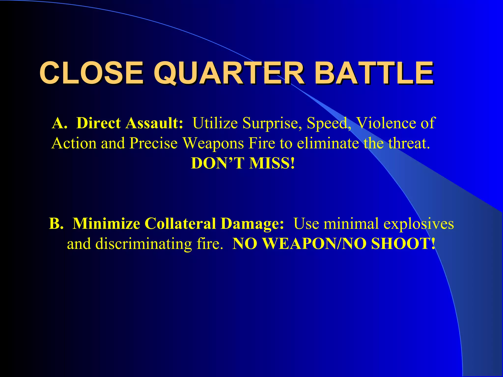 Close Quarter Battle PPT