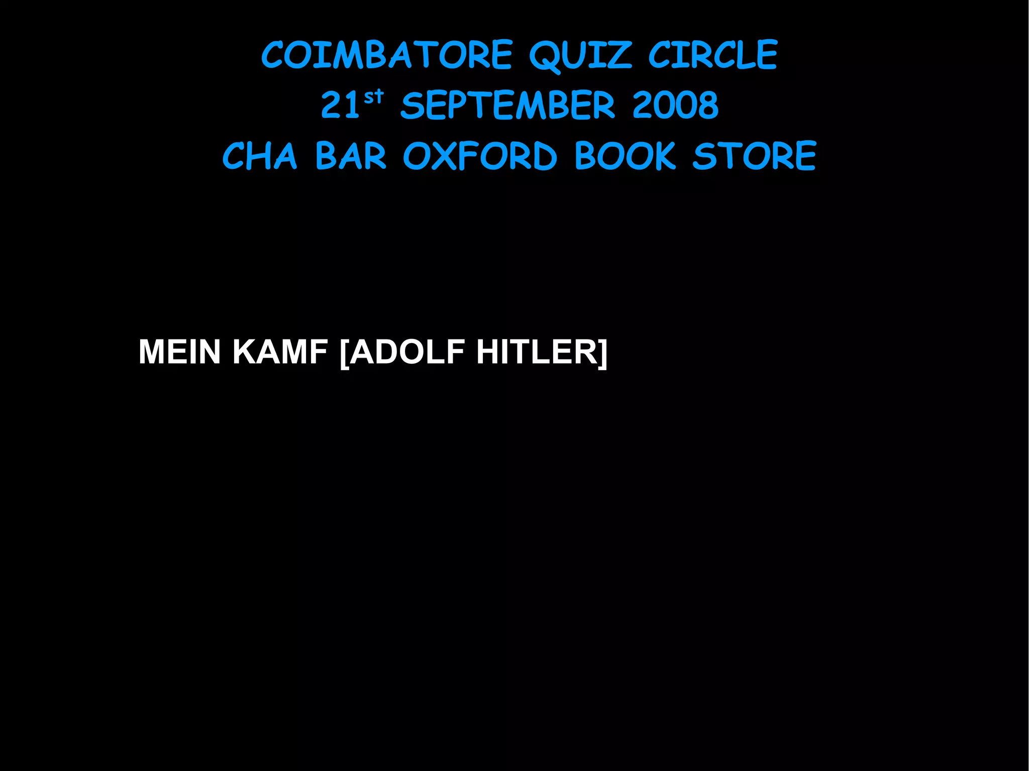 MEIN KAMF [ADOLF HITLER] 