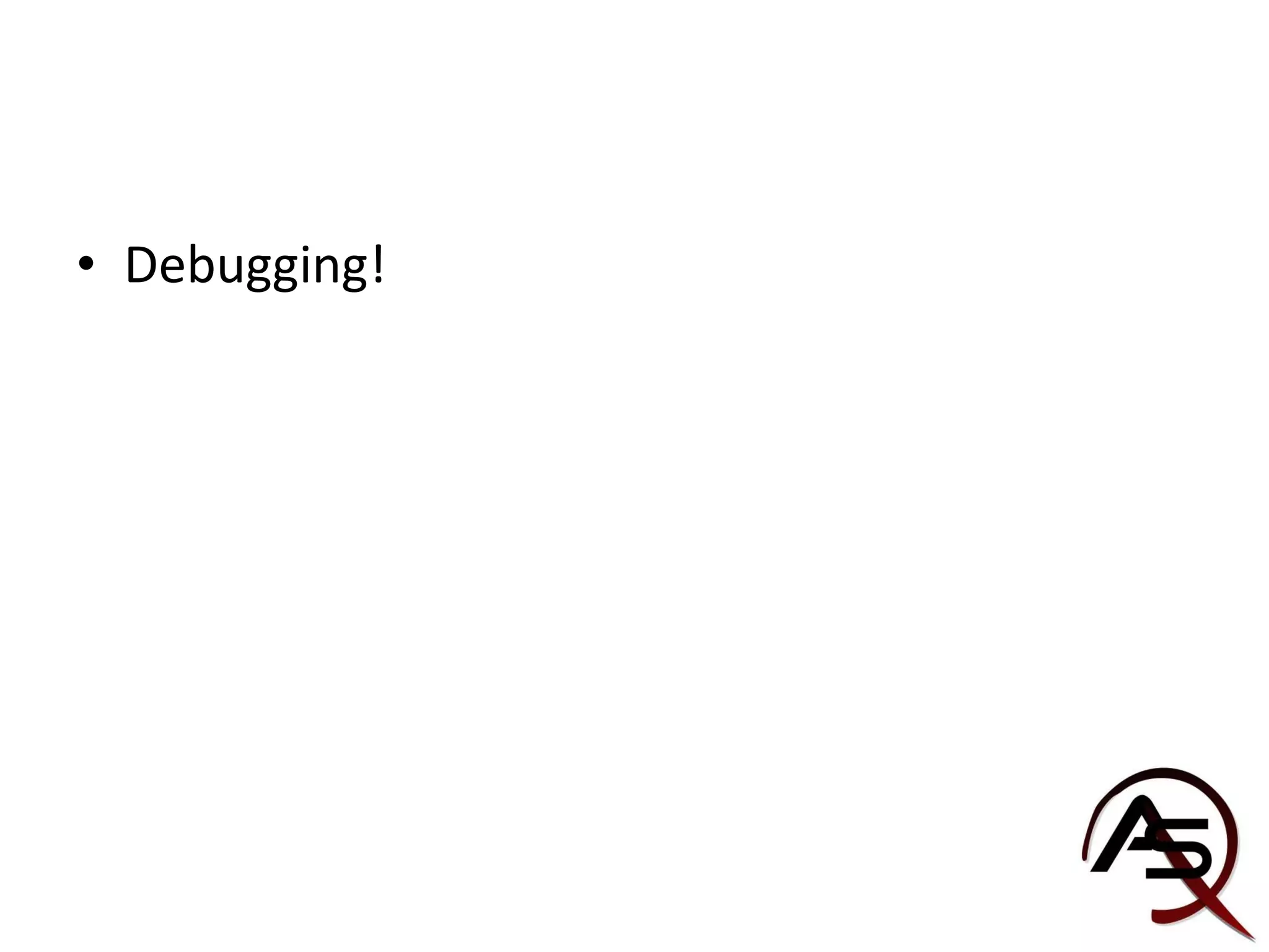 Debugging! 