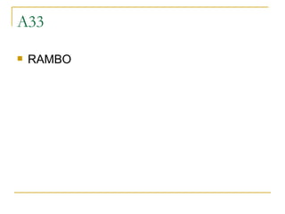 A33 RAMBO 