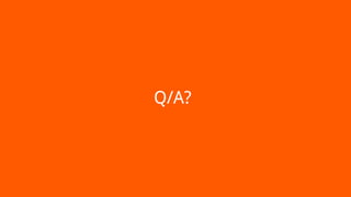 Q/A?
 