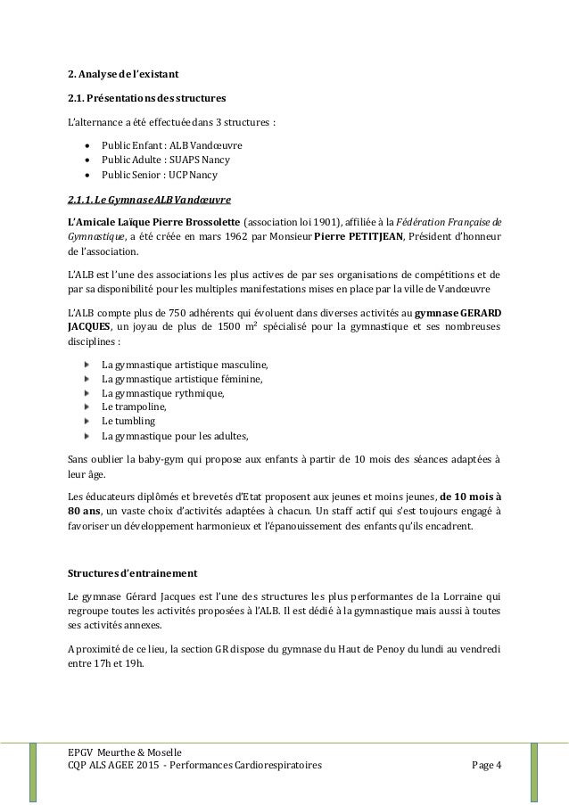 Amélioration de la performance cardiorespiratoire auprès du public ad…