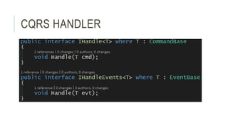 CQRS HANDLER
 