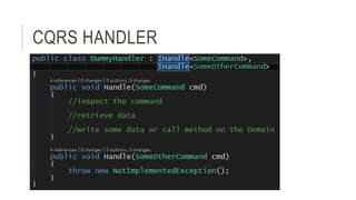 CQRS HANDLER
 
