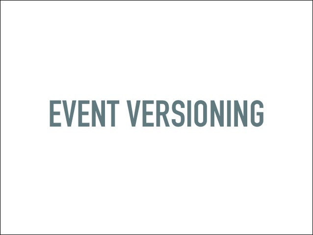 CQRS & event sourcing in the wild