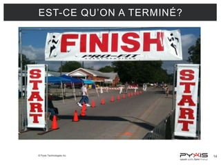 EST-CE QU’ON A TERMINÉ?

© Pyxis Technologies inc.

14

 
