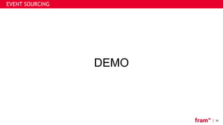 30
EVENT SOURCING
DEMO
 