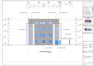LẦN NỘI DUNG PHÁT HÀNH
NGÀY
PHƯƠNG ÁN -
V
Ă
N
P
H
Ò
N
G
N
H
À
M
Á
Y
C
H
Ế
T
Ạ
O
C
Ô
N
G
N
G
H
Ệ
C
.
Q
.
S
BỘ MÔN -
KIẾN TRÚC - ARCHITECTURE
LOẠI
HỒ
SƠ
HỒ SƠ ĐẤU THẦU -
THIẾT KẾ CƠ SỞ -
THIẾT KẾ THI CÔNG -
DỰ ÁN -
TÊN BẢN VẼ -
HẠNG MỤC -
07/2022
THIẾT KẾ KỸ THUẬT -
CHỦ ĐẦU TƯ -
CHỦ TRÌ THIẾT KẾ -
GIÁM ĐỐC -
THIẾT KẾ 1 -
KIỂM TRA -
KTS. TRẦN HOÀI ANH
KTS. NGUYỄN THỊ THÚY
档案
次数 发行内容
日期
HOÀN THÀNH
完成日期
TỶ LỆ
比例
SỐ HIỆU BẢN VẼ
圖號
TỔNG THẦU -
ĐỊA CHỈ: TẦNG 2-4, TÒA B - KDTM KIM VĂN - KIM LŨ, QUẬN HOÀNG MAI, HÀ NỘI
-
-
C
Ô
N
G
T
Y
C
Ổ
P
H
Ầ
N
Đ
Ầ
U
T
Ư
V
À
X
Â
Y
D
Ự
N
G
V
I
N
A
2
-
C
Ô
N
G
T
Y
C
Ổ
P
H
Ầ
N
Đ
Ú
C
C
H
Í
N
H
X
Á
C
C
.
Q
.
S
M
A
Y
'
S
中譽精密壓鑄股份有限公司
VINA2號投資及建設股份公司
越南河內市黃梅郡金江坊金文金呂新城區B東2-4樓
方案
投标资料
初步设计
施工设计
技术设计
工程
業主
總包
部門
圖檔名稱
項目
設計主任
經理
1 設計師
檢查
KTS. TRẦN HOÀI ANH
THIẾT KẾ 2 - 2 設計師
建築
ĐỊA CHỈ: SỐ 9, KCN HỐ NAI, XÃ HỐ NAI 3, HUYỆN TRẢNG BOM, ĐỒNG NAI.
地址：...................................................................
ĐỊA CHỈ: SỐ 9, KCN HỐ NAI, XÃ HỐ NAI 3, HUYỆN TRẢNG BOM, ĐỒNG NAI.
地址：...................................................................
7000 6550 7000 900
20550 1500
1500
23550
5700 12150 5700
Y1
Y2 Y1A
Y3
Y4
5900 1600
Y1B
7500
500
4200
4200
4200
3300
1200
500
18100
± 0.000
+4.200
+8.400
+12.600
+15.900
500
4200
4200
4200
3300
1200
500
18100
± 0.000
+4.200
+8.400
+12.600
+15.900
GẠCH THẺ MẦU GHI SÁNG
GẠCH THẺ MẦU GHI ĐẬM
GẠCH THẺ MẦU GHI SÁNG GẠCH THẺ MẦU GHI ĐẬM
CỬA SỔ NHÔM KÍNH CỬA SỔ NHÔM KÍNH
VÁCH KÍNH CƯỜNG LỰC
CỬA SỔ NHÔM KÍNH
SƠM MẦU GHI SÁNG
1
MẶT ĐỨNG TRỤC Y4-Y1
TỶ LỆ 1/150
 