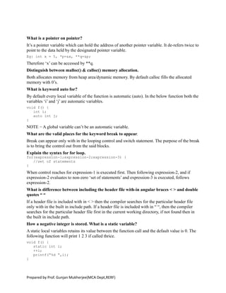 C interview questions | PDF