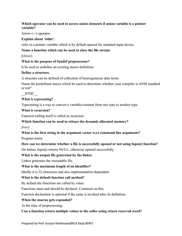 C interview questions | PDF