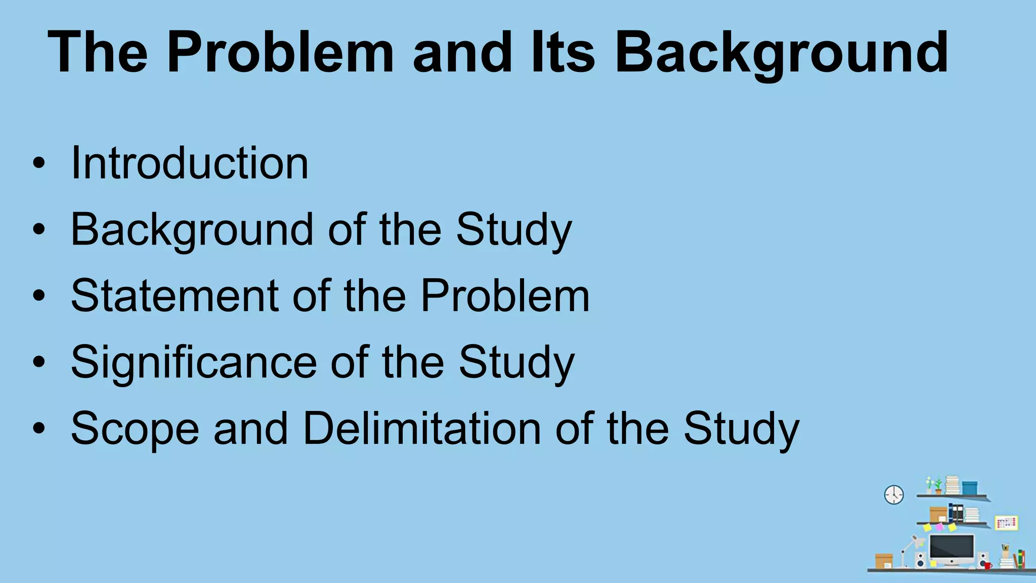 Chapter I - The Problem and Its Background