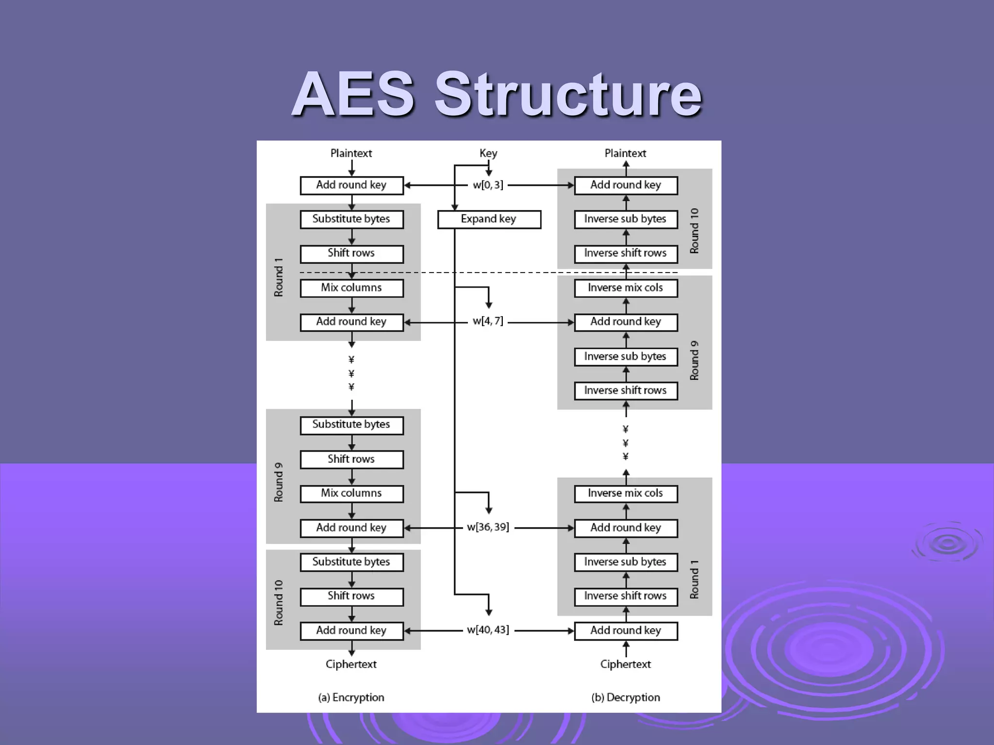 AES Structure
 