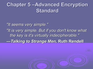 CR 05 - Advanced Encryption Standard.ppt