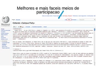 Melhores e mais fac e is meios de participacao 
