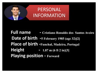 Cristiano Ronaldo | PPTX
