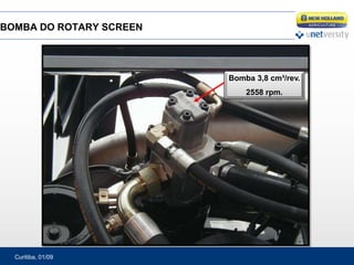 Curitiba, 01/09
BOMBA DO ROTARY SCREEN
Bomba 3,8 cm³/rev.
2558 rpm.
 