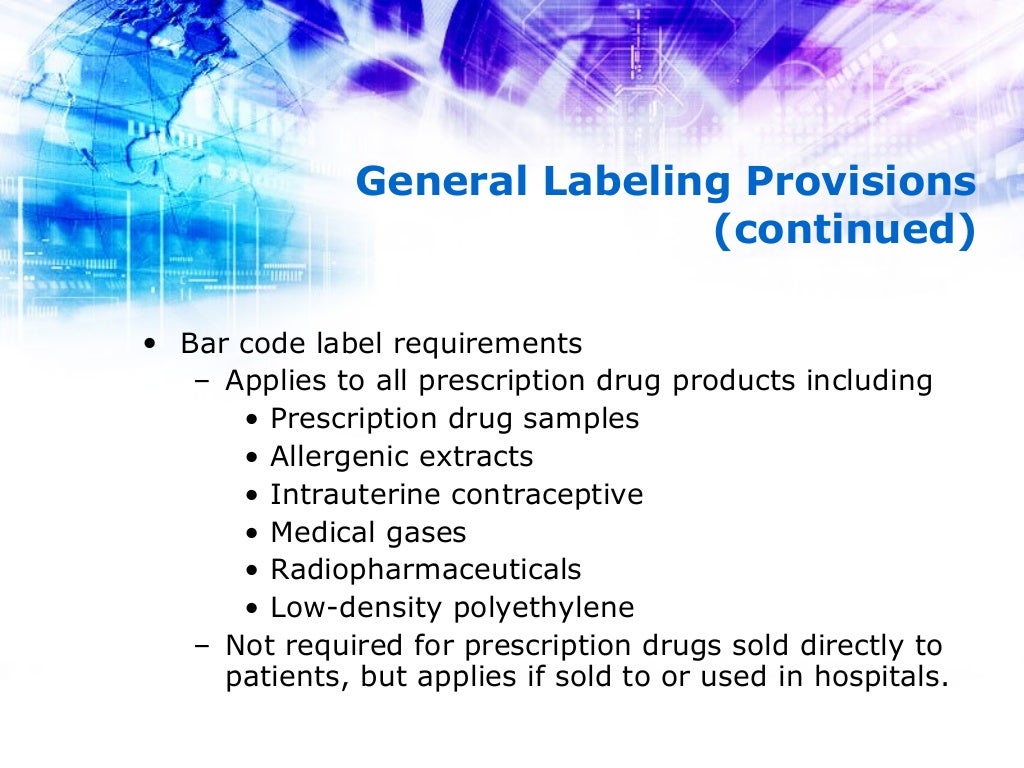 Labeling of Drugs 21 CFR Part 201