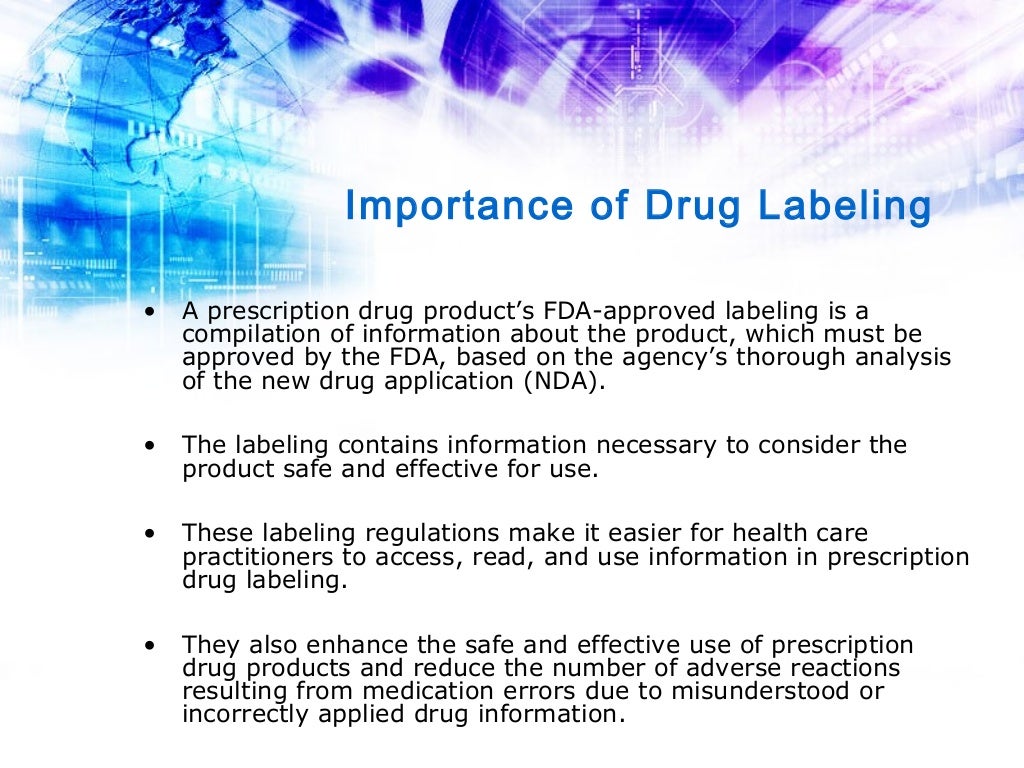 Labeling of Drugs 21 CFR Part 201