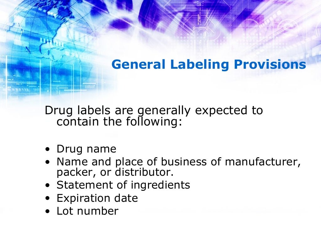 Labeling of Drugs 21 CFR Part 201