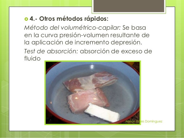 Capacidad de Retención de Agua en la Carne