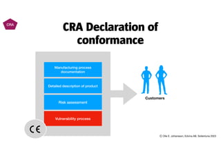 CRA - overview of vulnerability handling