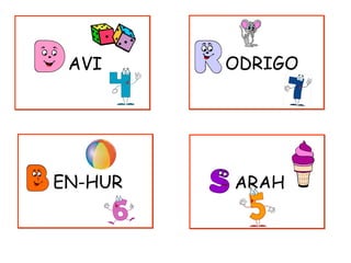 AVIAVI ODRIGOODRIGO
EN-HUREN-HUR ARAHARAH
 