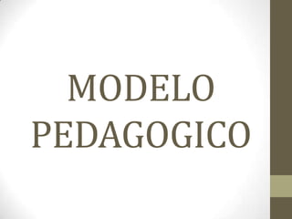 MODELO
PEDAGOGICO
 