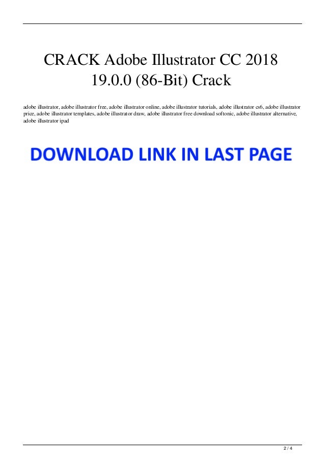 Crack Adobe Illustrator Cc 2018 19 0 0 86 Bit Crack