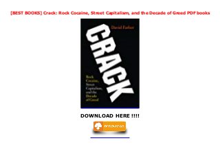 Best Books Crack Rock Cocaine Street Capitalism And The Decade O Best Books Crack Rock Cocaine Street Capitalism And The Decade O