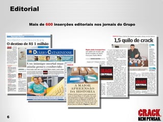 Editorial Mais de  600  inserções editoriais nos jornais do Grupo 6 