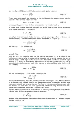 Crack Control Crack control of slabs design booklet | PDF