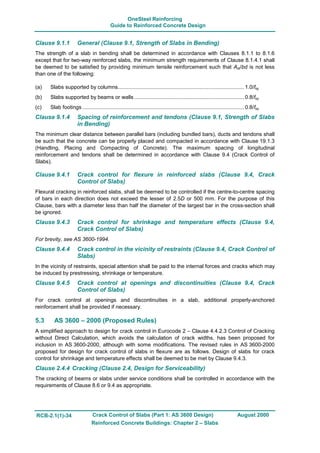 Crack control of slabs design booklet | PDF